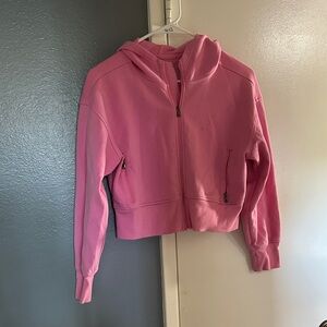 Old Navy Pink Zip-Up Cropped Hoodie